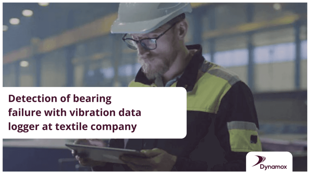 Detection of bearing failure with vibration data logger