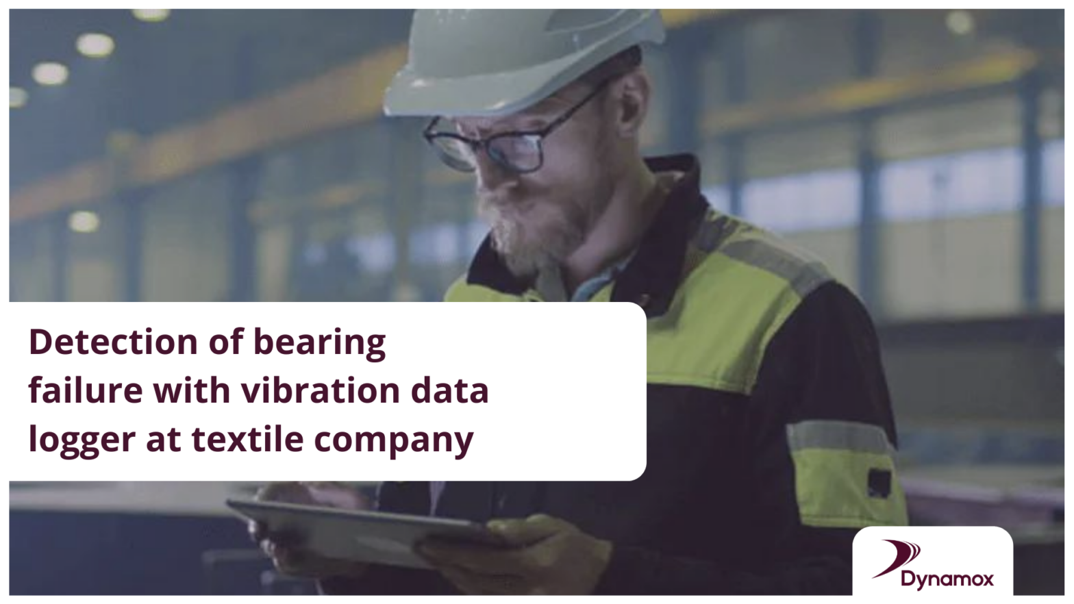 Detection of bearing failure with vibration data logger