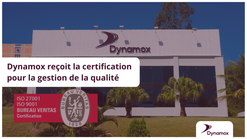Dynamox reçoit la certification pour la gestion de la qualité