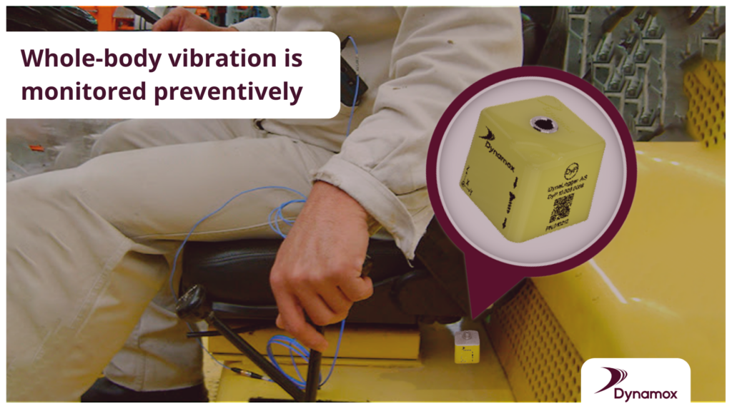 Whole-body vibration is monitored preventively