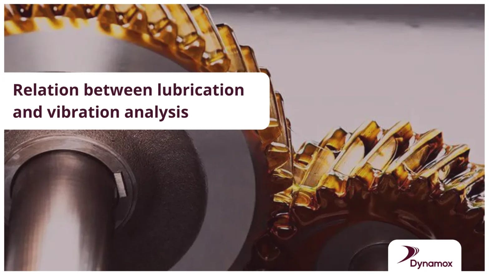 Relation between lubrication and vibration analysis