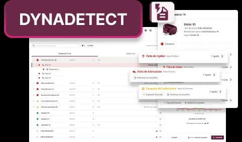 demostración de partes del DynaDetect en la plataforma Dynamox