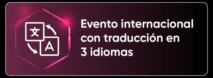 Evento em 3 idiomas